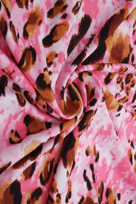 Animal DTY Brushed Knit Fabric 1 Yard Soft Stretch Lightweight 58/60" Wide