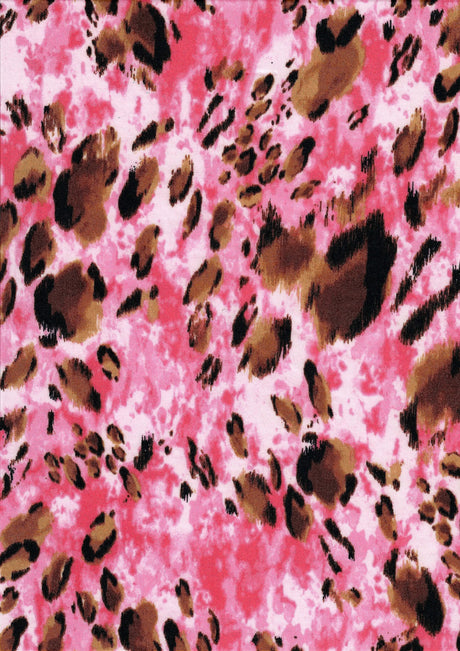 Animal DTY Brushed Knit Fabric 1 Yard Soft Stretch Lightweight 58/60" Wide