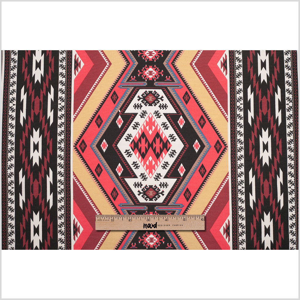 Spanish Multicolor Geometric Cotton-Polyester Print