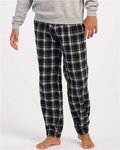 Unisex Cotton Flannel Joggers with Drawcord Waist & Knit Cuffs