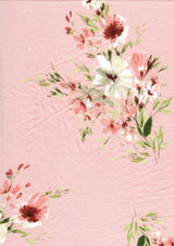 1 Yard Floral DTY Brushed Knit Fabric Soft Stretch Print 58/60 Inches Wide