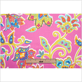 Spanish Fuchsia Floral Cotton-Polyester Print