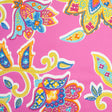 Spanish Fuchsia Floral Cotton-Polyester Print