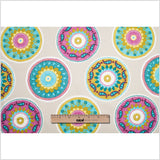 Spanish Beige Medallion Cotton-Polyester Print