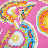 Spanish Fuchsia Medallion Cotton-Polyester Print