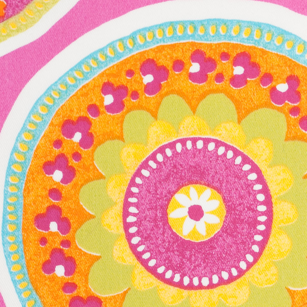 Spanish Fuchsia Medallion Cotton-Polyester Print