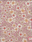 1 yarda de tela con estampado floral pequeño Cey, ancho 58/59'', 100% poliéster