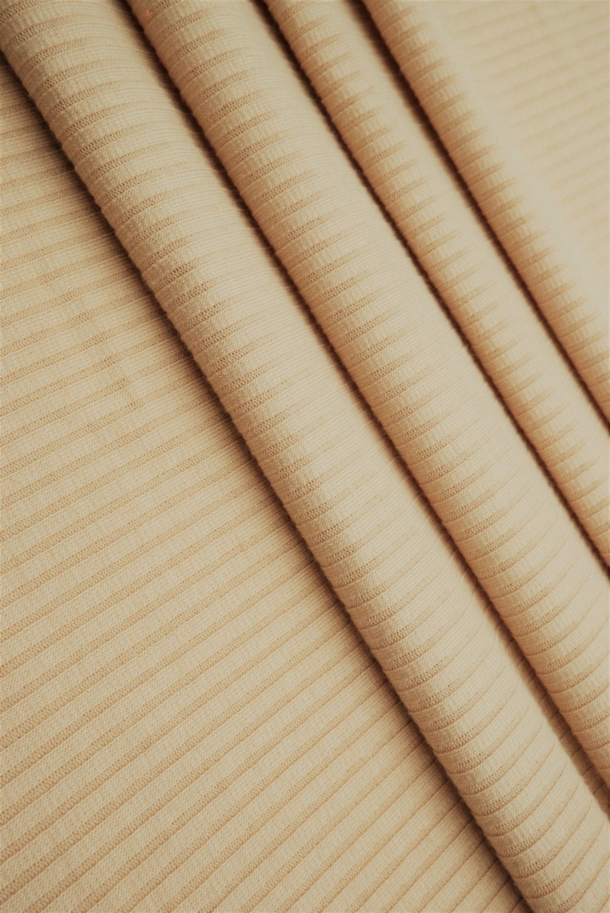 Rib Solid Stretch Knit Fabric