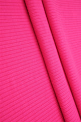 Rib Solid Stretch Knit Fabric