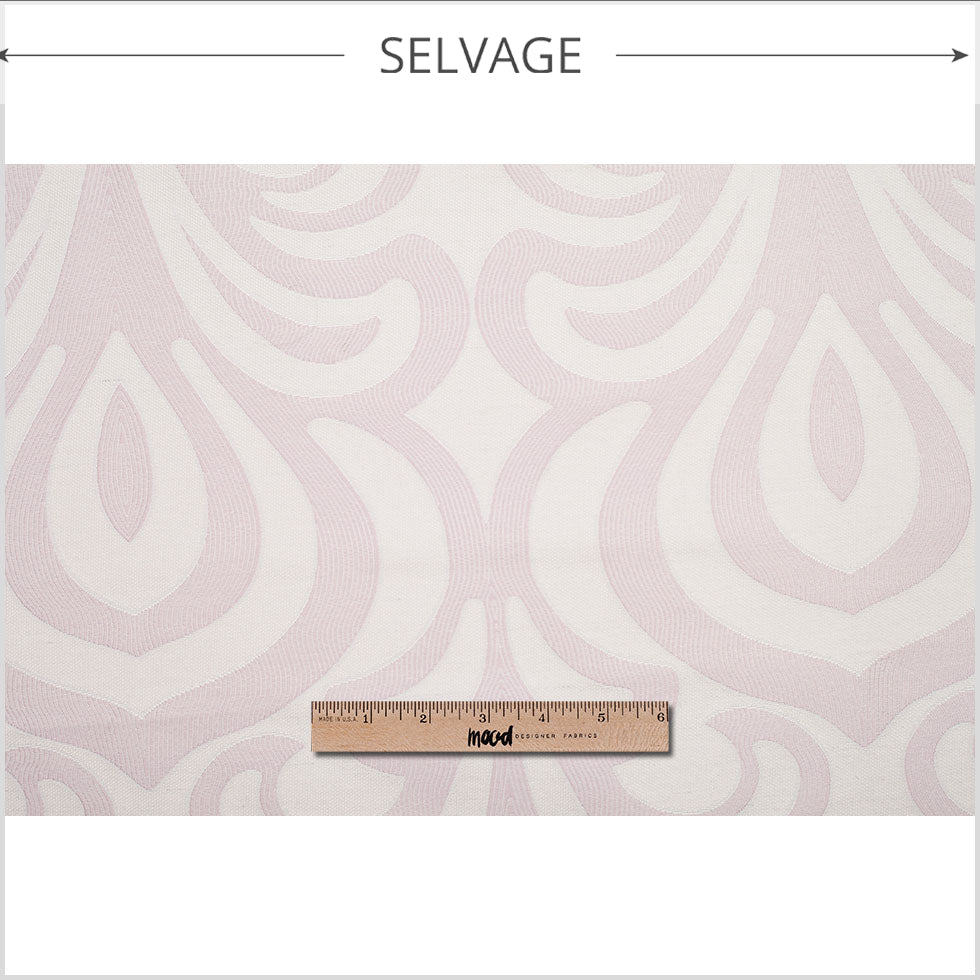 Spanish Pink Damask Cotton-Polyester