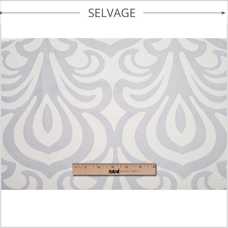 Spanish Plata Damask Cotton-Polyester