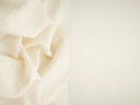 Crinkle Check Textured Woven Fabric Whisper White