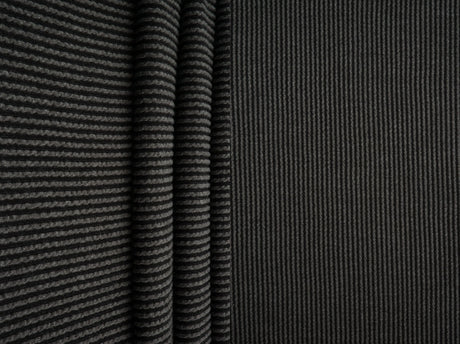 Knit Jacquard Rib Fabric 1 Yard Soft Stretch Textured Knit 52" Wide