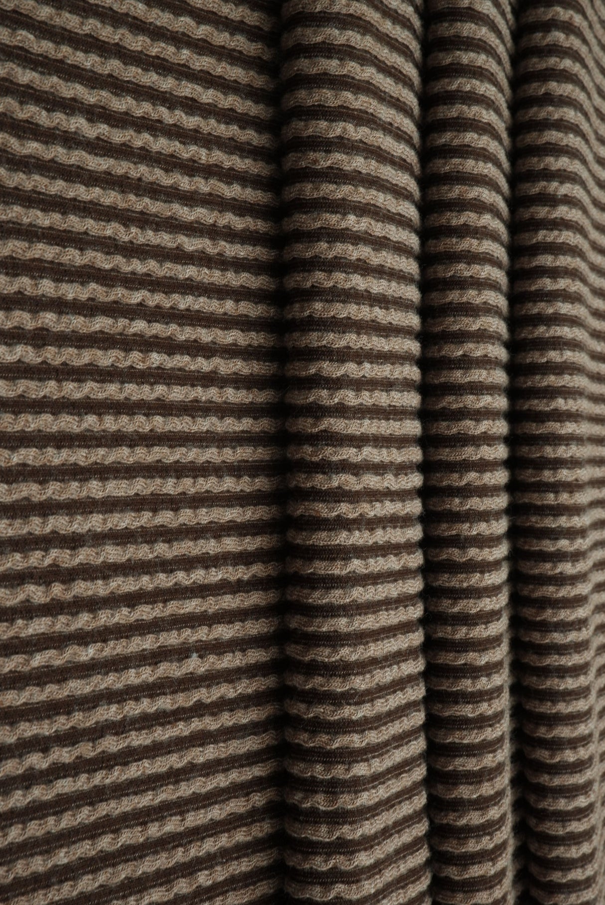 Jacquard Double Knit Rib Stretch Fabric