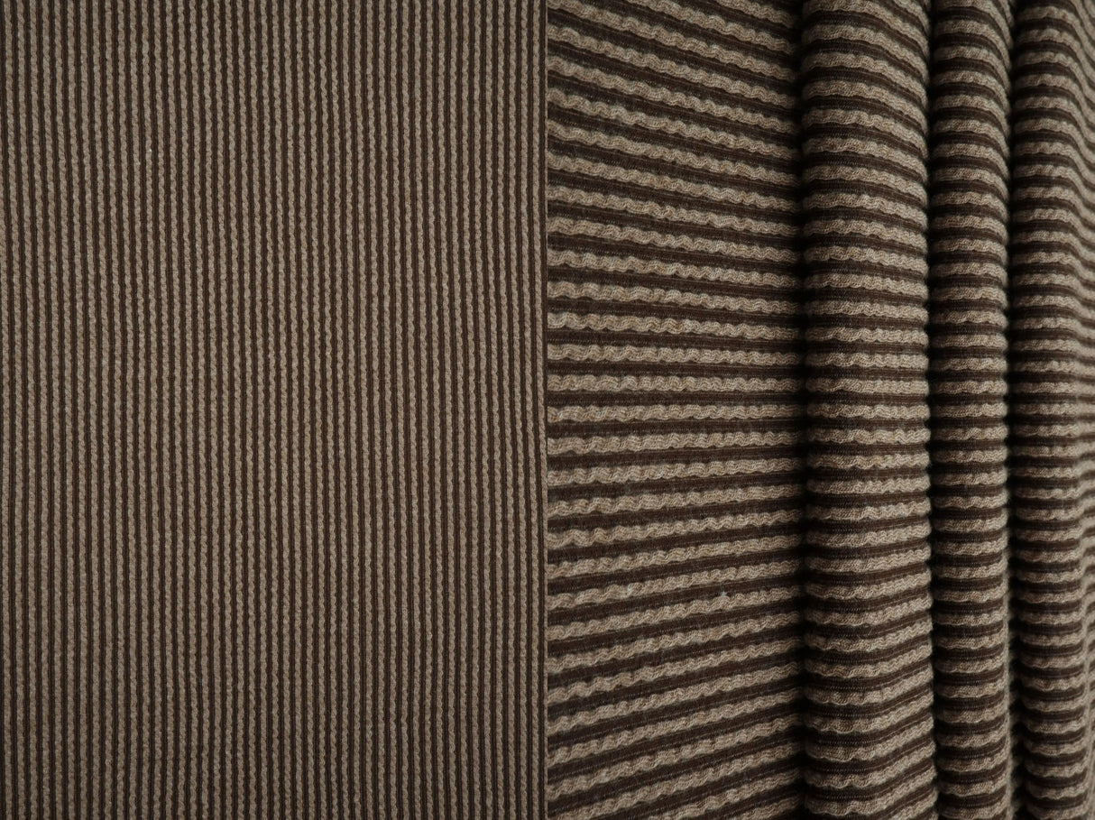 Knit Jacquard Rib Fabric 1 Yard Soft Stretch Textured Knit 52" Wide