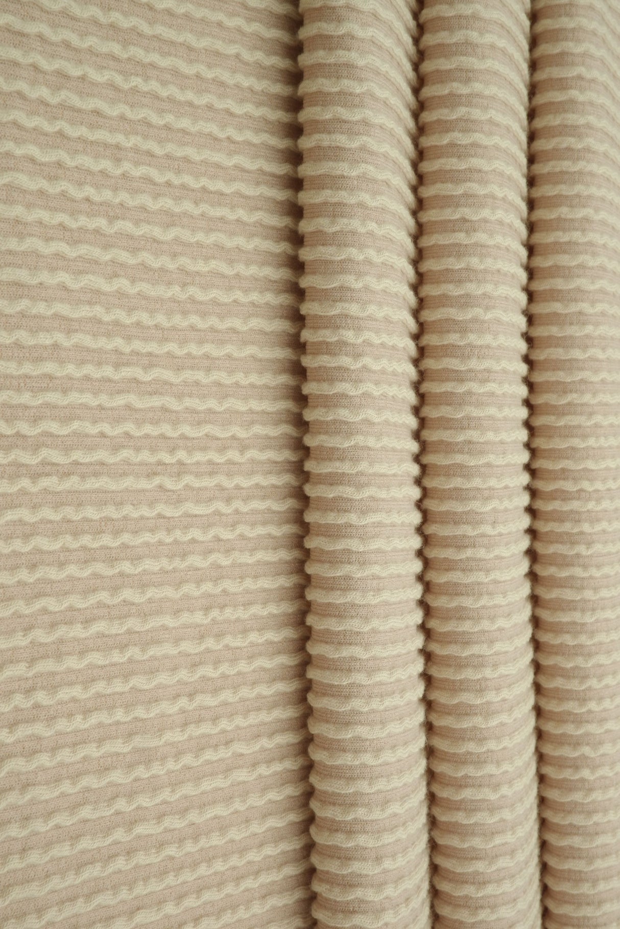 Jacquard Double Knit Rib Stretch Fabric
