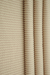 Jacquard Double Knit Rib Stretch Fabric