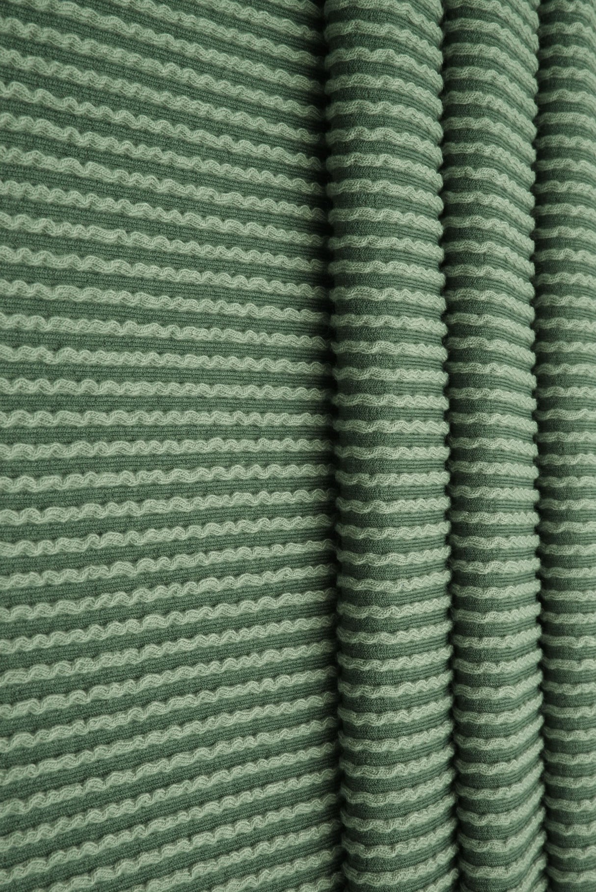 Jacquard Double Knit Rib Stretch Fabric