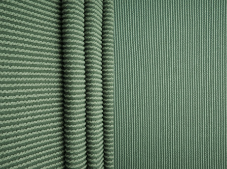 Knit Jacquard Rib Fabric 1 Yard Soft Stretch Textured Knit 52" Wide