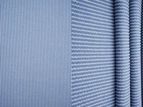 1 Yard 52" Knit Jacquard Rib Fabric 80% Polyester 15% Rayon 5% Spandex 230 GSM