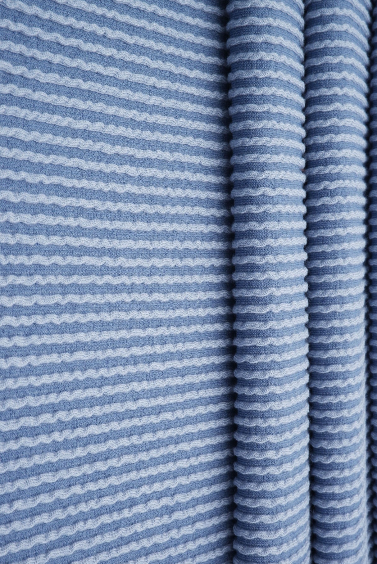 Jacquard Double Knit Rib Stretch Fabric