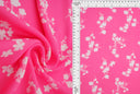 1 yarda de tela de lana dobby con estampado floral, 58/59'' de ancho 100% poliéster
