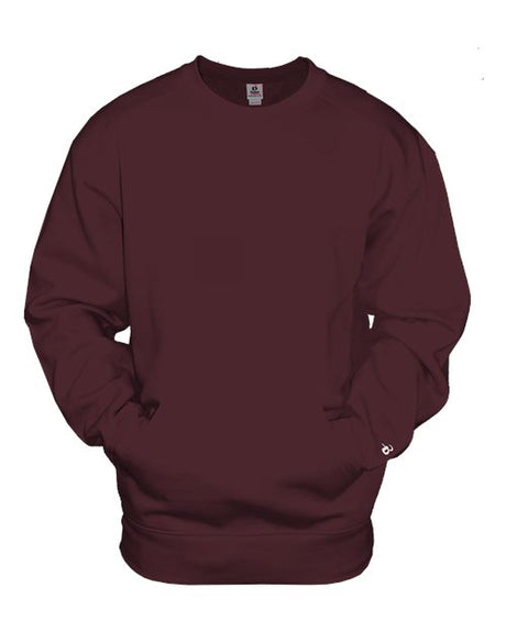 Badger Unisex Pocket Crewneck Sweatshirt