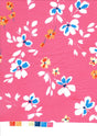 Brushed Floral Knit Pink Hot