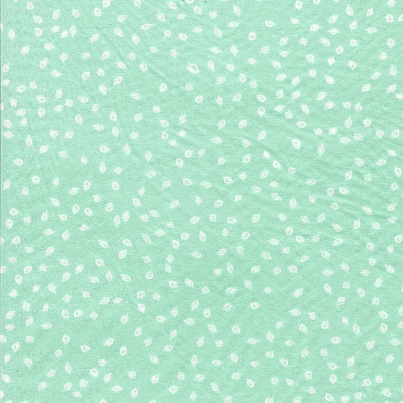 Brushed Leaf Geometric Knit Fabric Mint