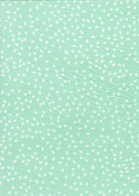 Brushed Leaf Geometric Knit Fabric Mint