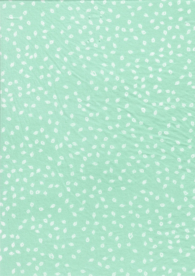 Brushed Leaf Geometric Knit Fabric Mint