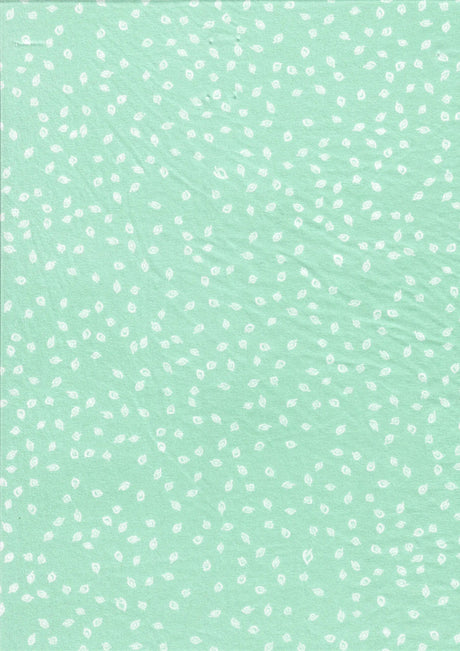 1 yarda de tela de punto elástico DTY cepillada con estampado geométrico de hojas, poliéster y spandex ligero, ancho de 58/59 pulgadas