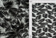 Pleated Tropical Leaf Interlock Knit