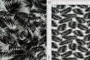 Pleated Tropical Leaf Interlock Knit