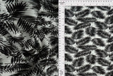 Pleated Tropical Leaf Interlock Knit