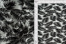 Pleated Tropical Leaf Interlock Knit