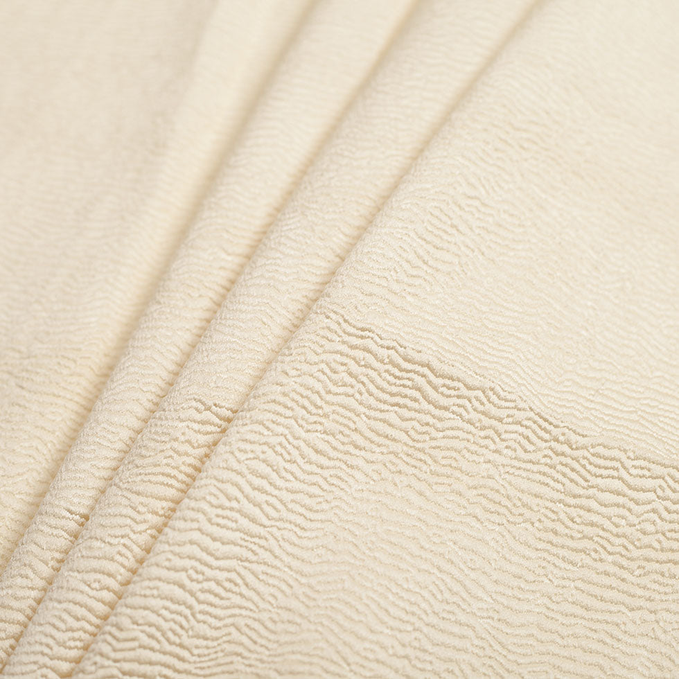 Yellow Textured Polyester Brocade