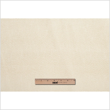 Yellow Textured Polyester Brocade