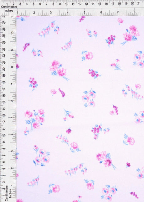 Cey Ditsy Floral Print Fabric 1 Yard Soft Lightweight Drapey Material 58/59" Wide