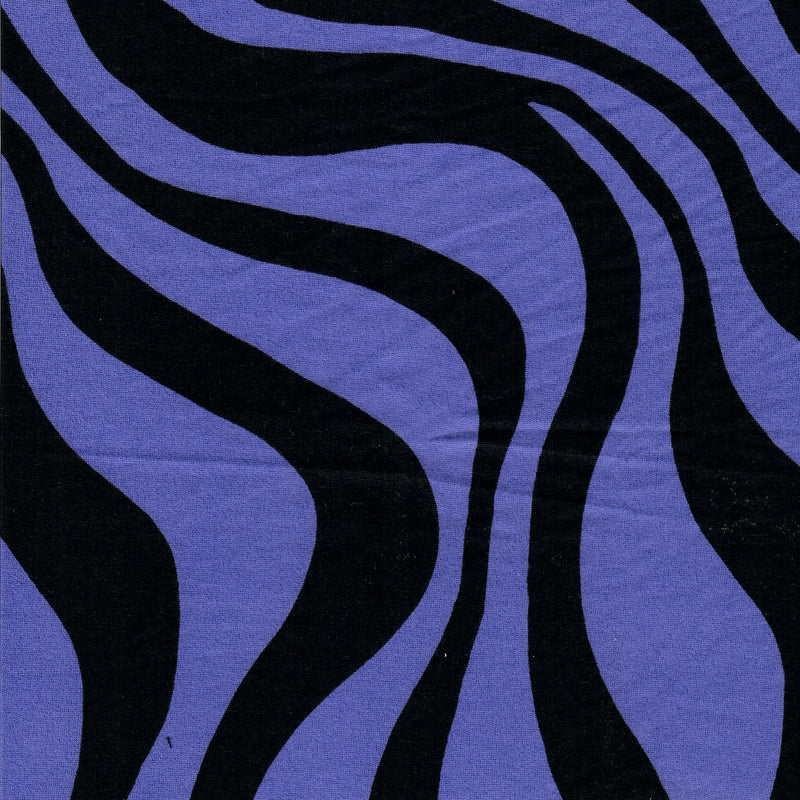 Brushed DTY Zebra Print Knit Fabric