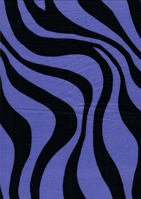 Brushed DTY Zebra Print Knit Fabric