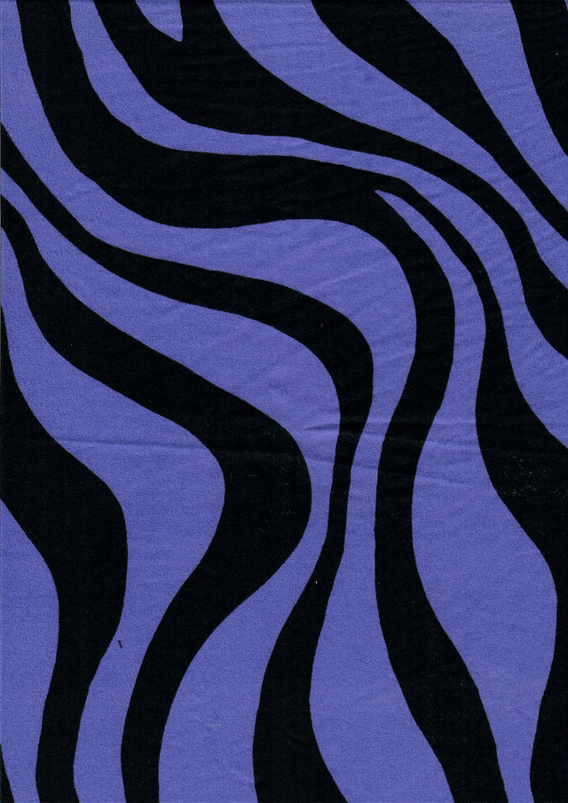 Brushed DTY Zebra Print Knit Fabric