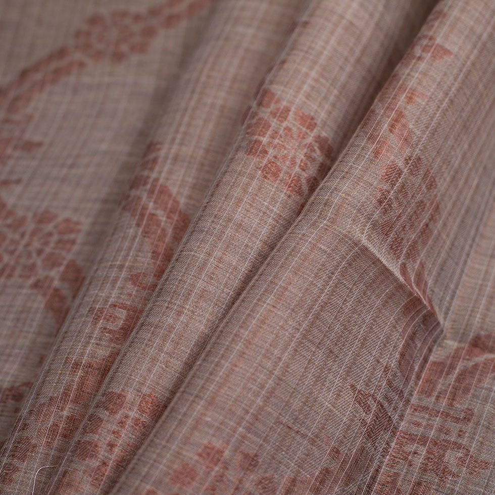 Metallic Rust Sheer Polyester Woven