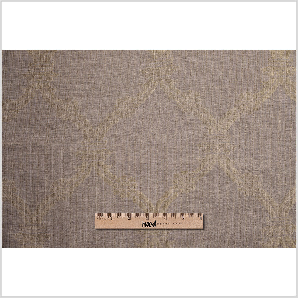 Metallic Antique Gold Sheer Polyester Woven