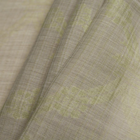 Metallic Green Sheer Polyester Woven