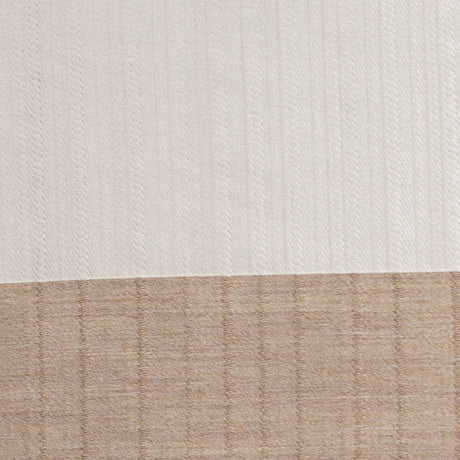 Striped Pearl/Beige Polyester Woven