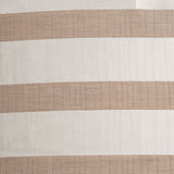 Striped Pearl/Beige Polyester Woven