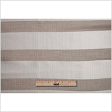 Striped Silver Polyester Woven