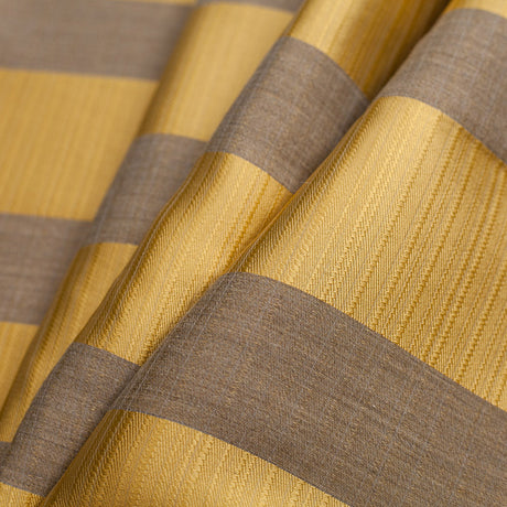 Striped Gold/Beige Polyester Woven