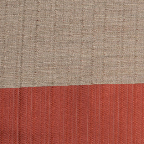 Striped Rust Polyester Woven